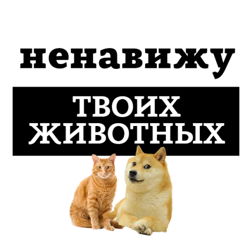 😡 Стикер «НЕНАВИЖУ» для Telegram