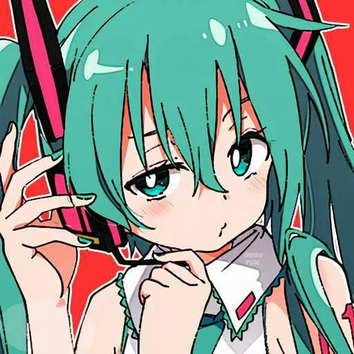 🙄 Стикер «hatsune miku random» для Telegram