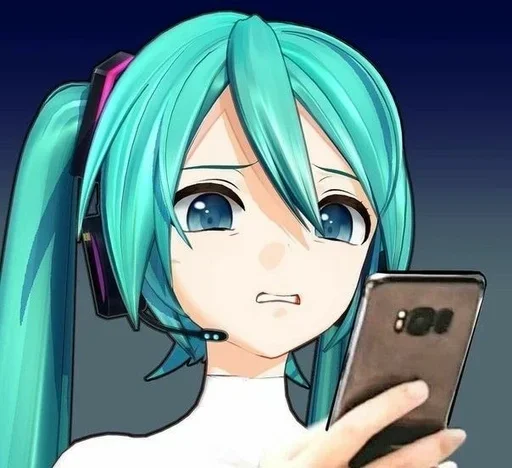 😐 Стикер «hatsune miku random» для Telegram
