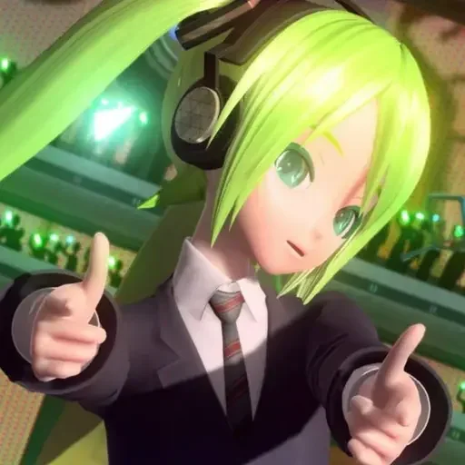 👍 Стикер «hatsune miku random» для Telegram