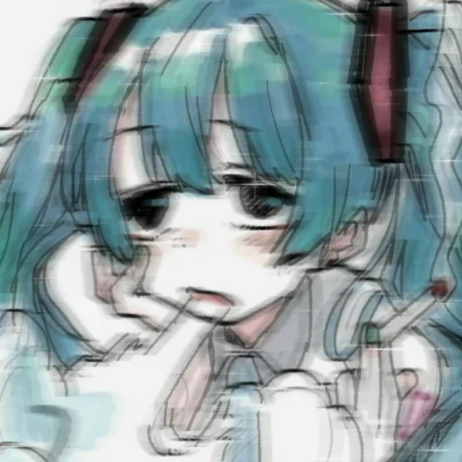 😔 Стикер «hatsune miku random» для Telegram