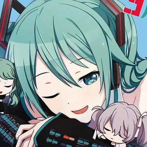 😴 Стикер «hatsune miku random» для Telegram