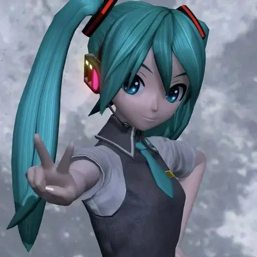 ✌️ Стикер «hatsune miku random» для Telegram