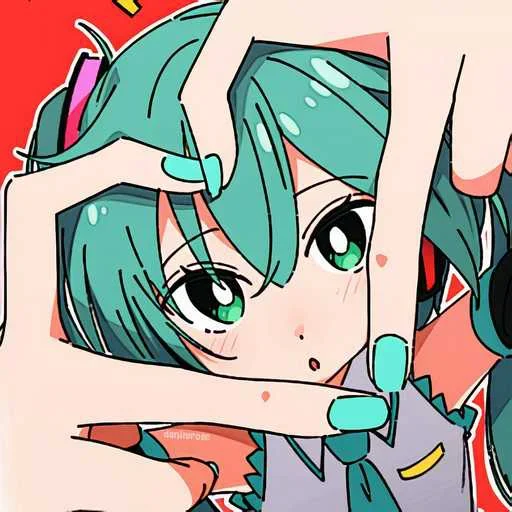 🤍 Стикер «hatsune miku random» для Telegram