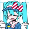 😞 Эмодзи «Hatsune Miku and Kasane Teto» для Telegram