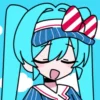 😔 Эмодзи «Hatsune Miku and Kasane Teto» для Telegram