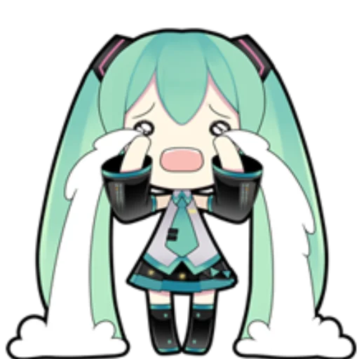 😭 Стикер «hatsunemikuline» для Telegram