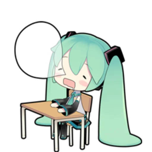 😴 Стикер «hatsunemikuline» для Telegram