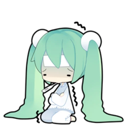 🤒 Стикер «hatsunemikuline» для Telegram