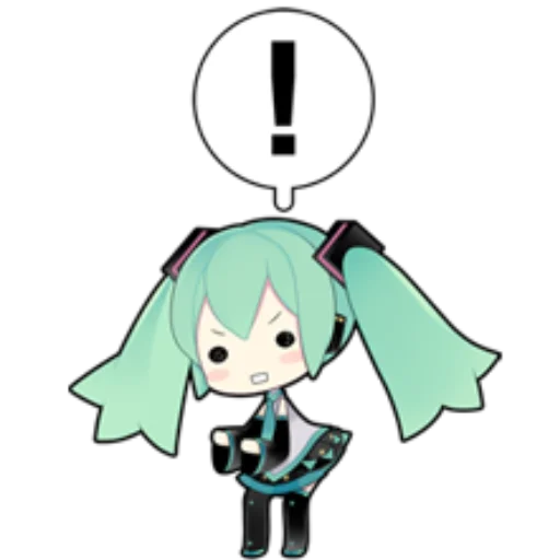 ❗️ Стикер «hatsunemikuline» для Telegram