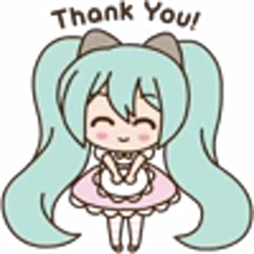 🙏 Эмодзи «Hatsune Miku Pusheen» для Telegram