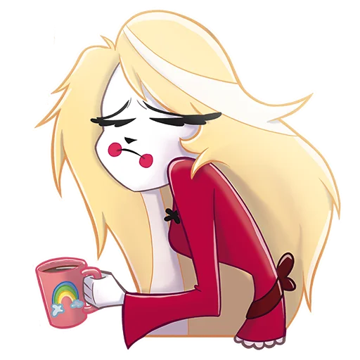 🥱 Стикер «Адские художники Hazbin Hotel» для Telegram