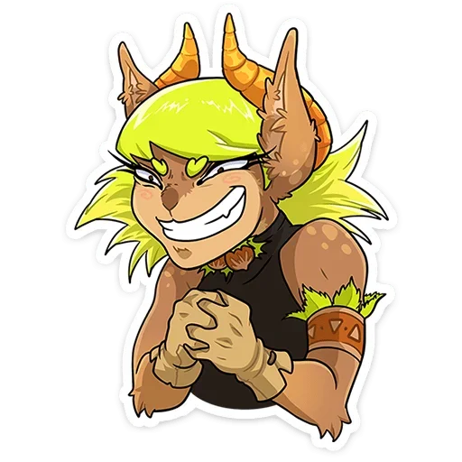 😈 Стикер «Хэйзел Нат» для Telegram