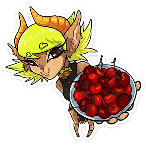 🍒 Стикер «Хэйзел Нат» для Telegram