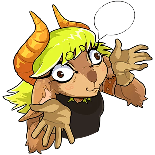 🤷‍♀️ Стикер «Хэйзел Нат Без Текста» для Telegram