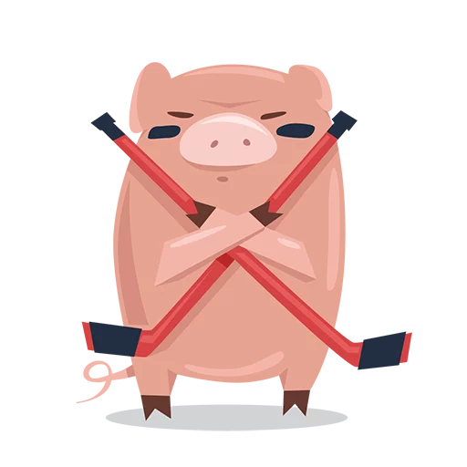🐽 Стикер «ХК «Спартак» для Telegram