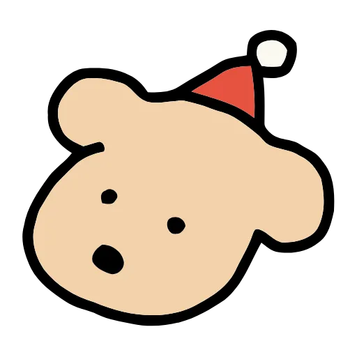 🐶 Эмодзи «Christmas in» для Telegram