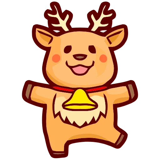 🦌 Эмодзи «Christmas in» для Telegram