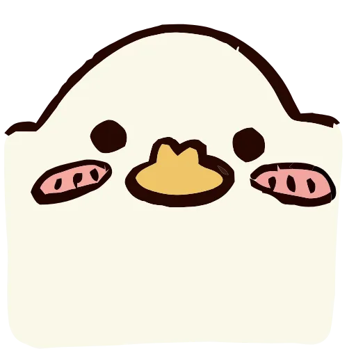 😳 Эмодзи «Cute Duck» для Telegram