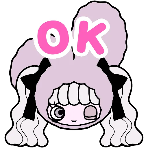 😉 Эмодзи «Cute Girls» для Telegram