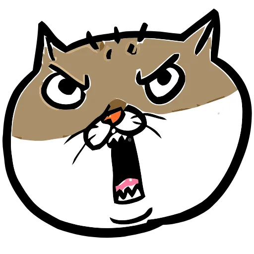 😠 Эмодзи «eh cat» для Telegram
