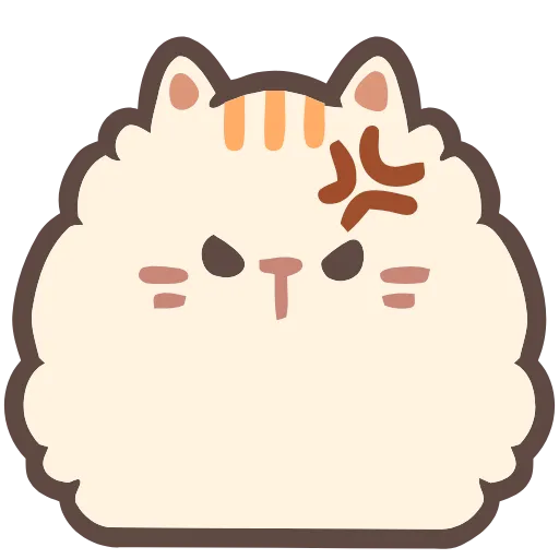 😡 Эмодзи «Fluffy Cats» для Telegram