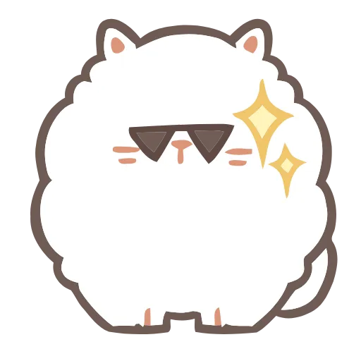 😎 Эмодзи «Fluffy Cats» для Telegram
