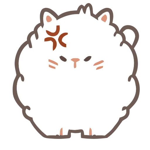 😠 Эмодзи «Fluffy Cats» для Telegram
