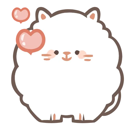 💕 Эмодзи «Fluffy Cats» для Telegram