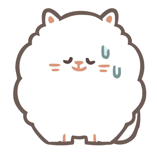 😓 Эмодзи «Fluffy Cats» для Telegram