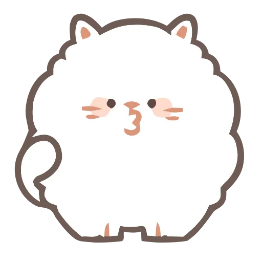 😗 Эмодзи «Fluffy Cats» для Telegram