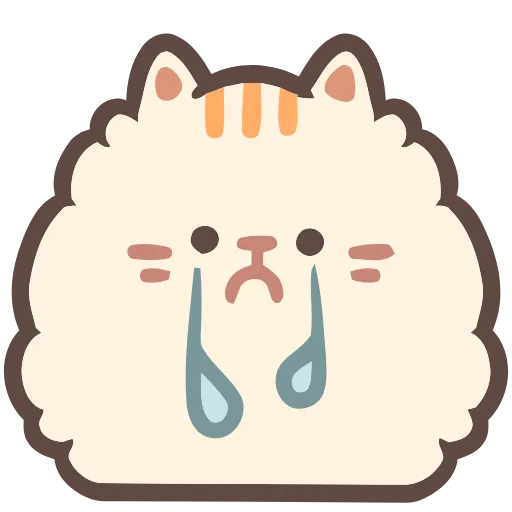😭 Эмодзи «Fluffy Cats» для Telegram