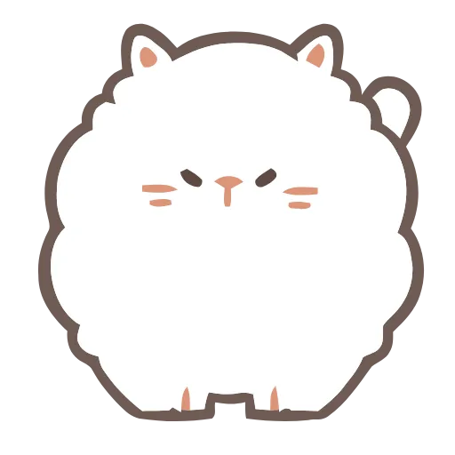 😠 Эмодзи «Fluffy Cats» для Telegram