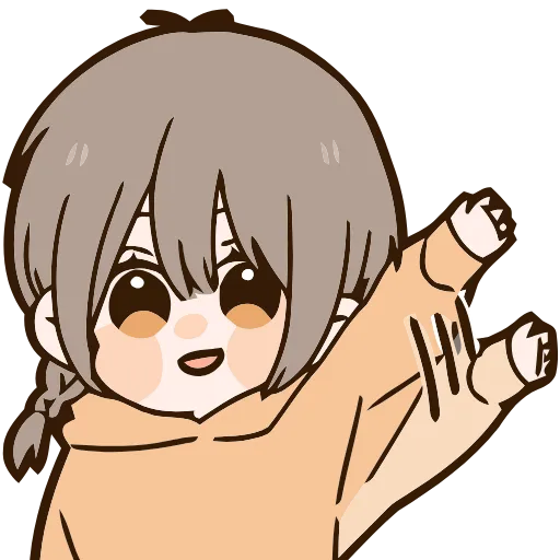 👋 Эмодзи «Cute girl» для Telegram