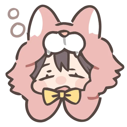 😪 Эмодзи «Cute girl» для Telegram