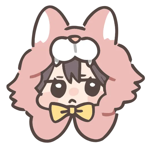 😟 Эмодзи «Cute girl» для Telegram
