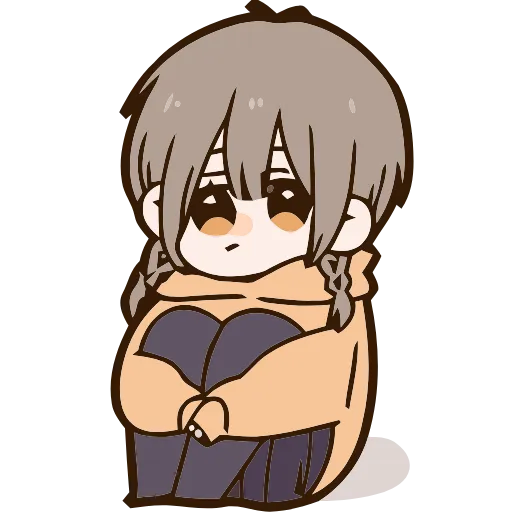 😕 Эмодзи «Cute girl» для Telegram