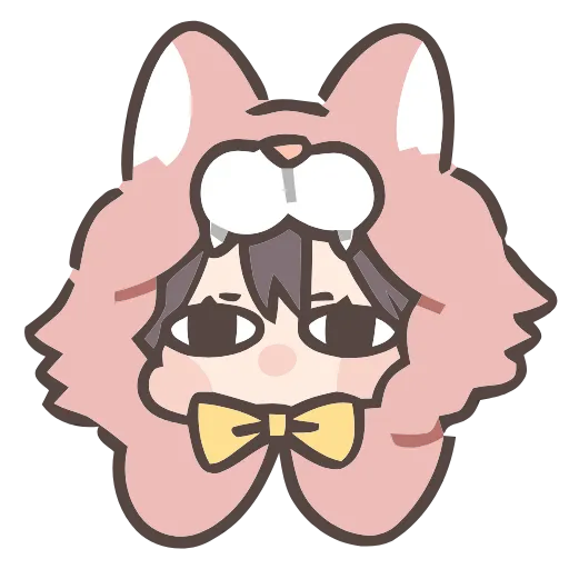 😐 Эмодзи «Cute girl» для Telegram
