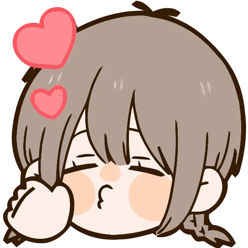 😘 Эмодзи «Cute girl» для Telegram