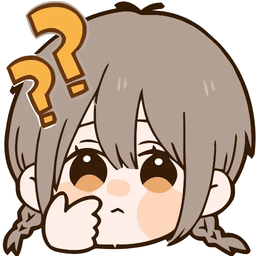❓ Эмодзи «Cute girl» для Telegram