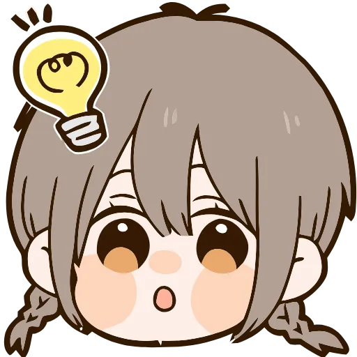 💡 Эмодзи «Cute girl» для Telegram