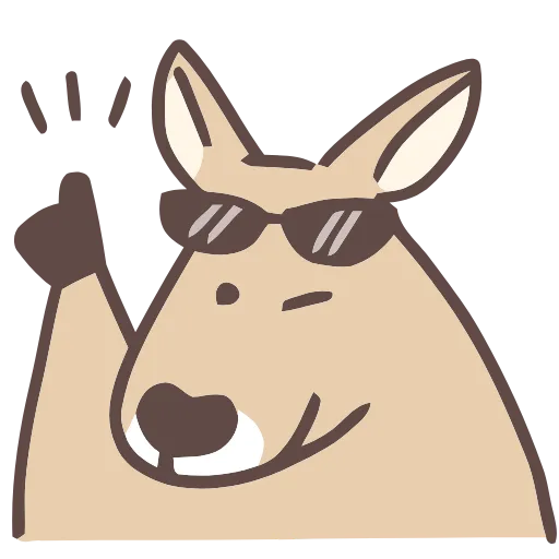 👍 Эмодзи «Kangaroo» для Telegram