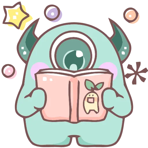 📕 Эмодзи «Monsters» для Telegram