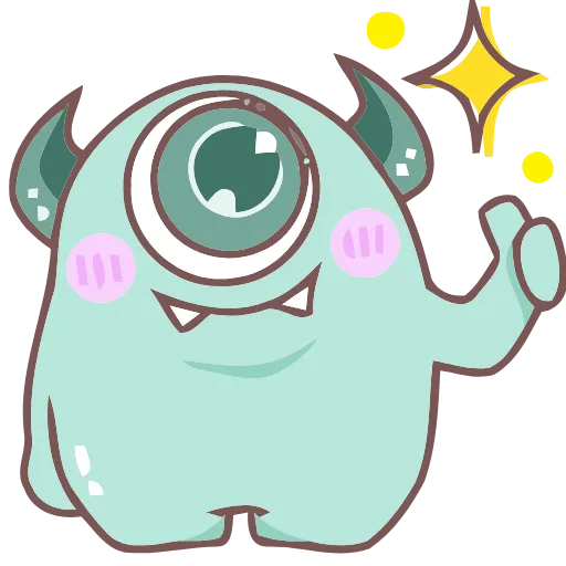 👍 Эмодзи «Monsters» для Telegram