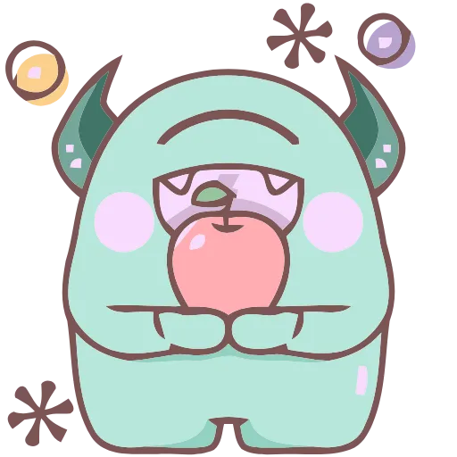 🍎 Эмодзи «Monsters» для Telegram