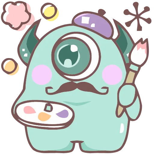 Стикерпак Monsters для Telegram