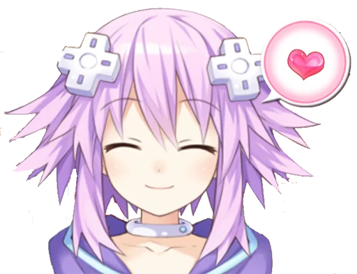 ❤ Стикер «Neptunia» для Telegram