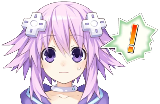 ❗ Стикер «Neptunia» для Telegram