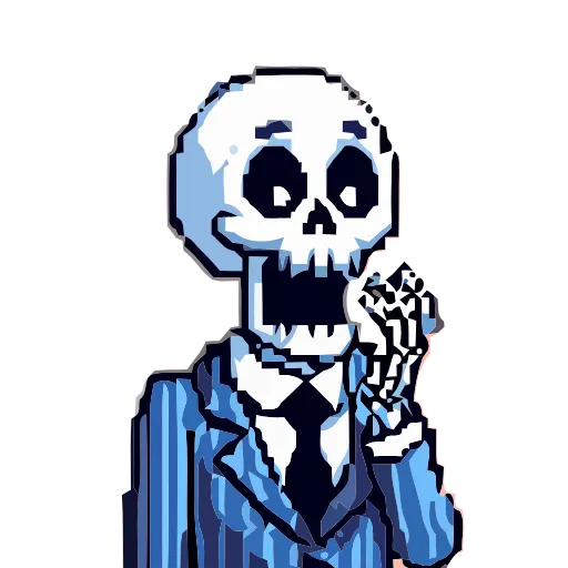 Стикер 50 Skeleton