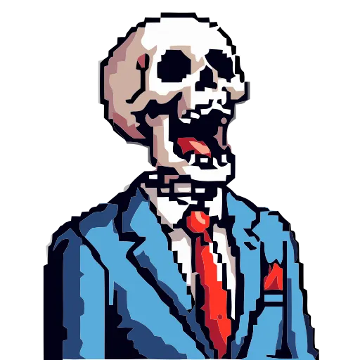 Стикер 45 Skeleton